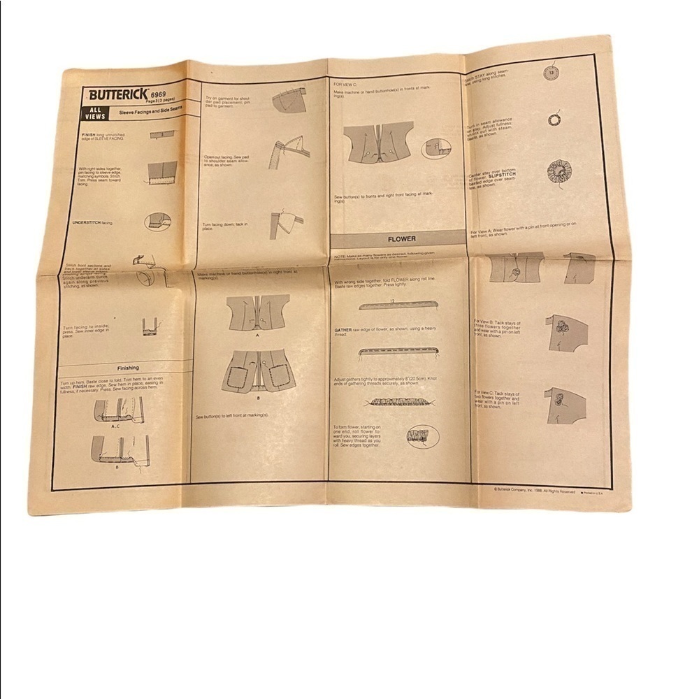 Vintage Complete Blazer Sewing Pattern - Picture 4 of 7